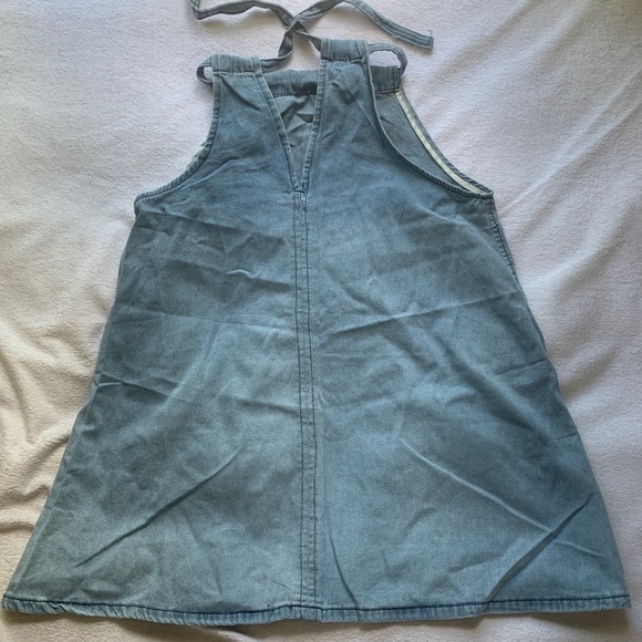 Cute Cottagecore Denim Blouse: daisies, sleeveless - Picture 2 of 2